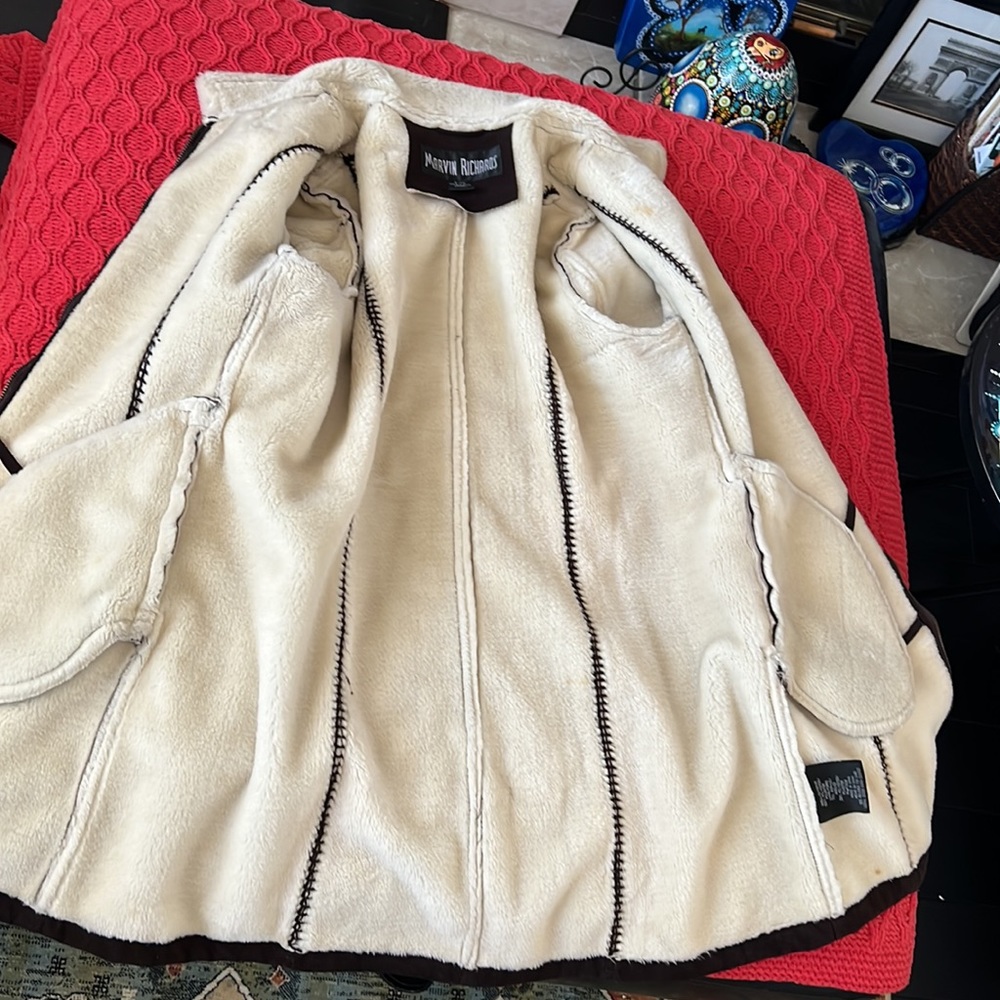 Suede zippered coat - Picture 5 of 10